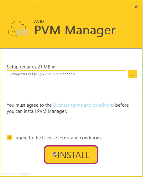 مراحل نصب رابط کاربری ویندوز PVMmanager